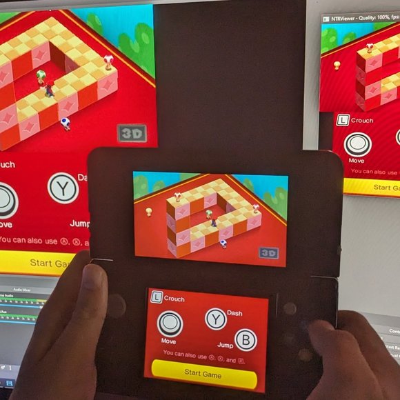 Nintendo Super Mario New 3DS (NTSC)-Wireless CAPTURE CARD